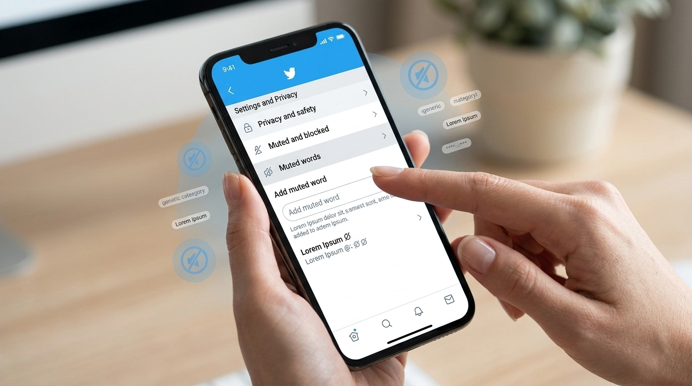 como silenciar palabras en twitter