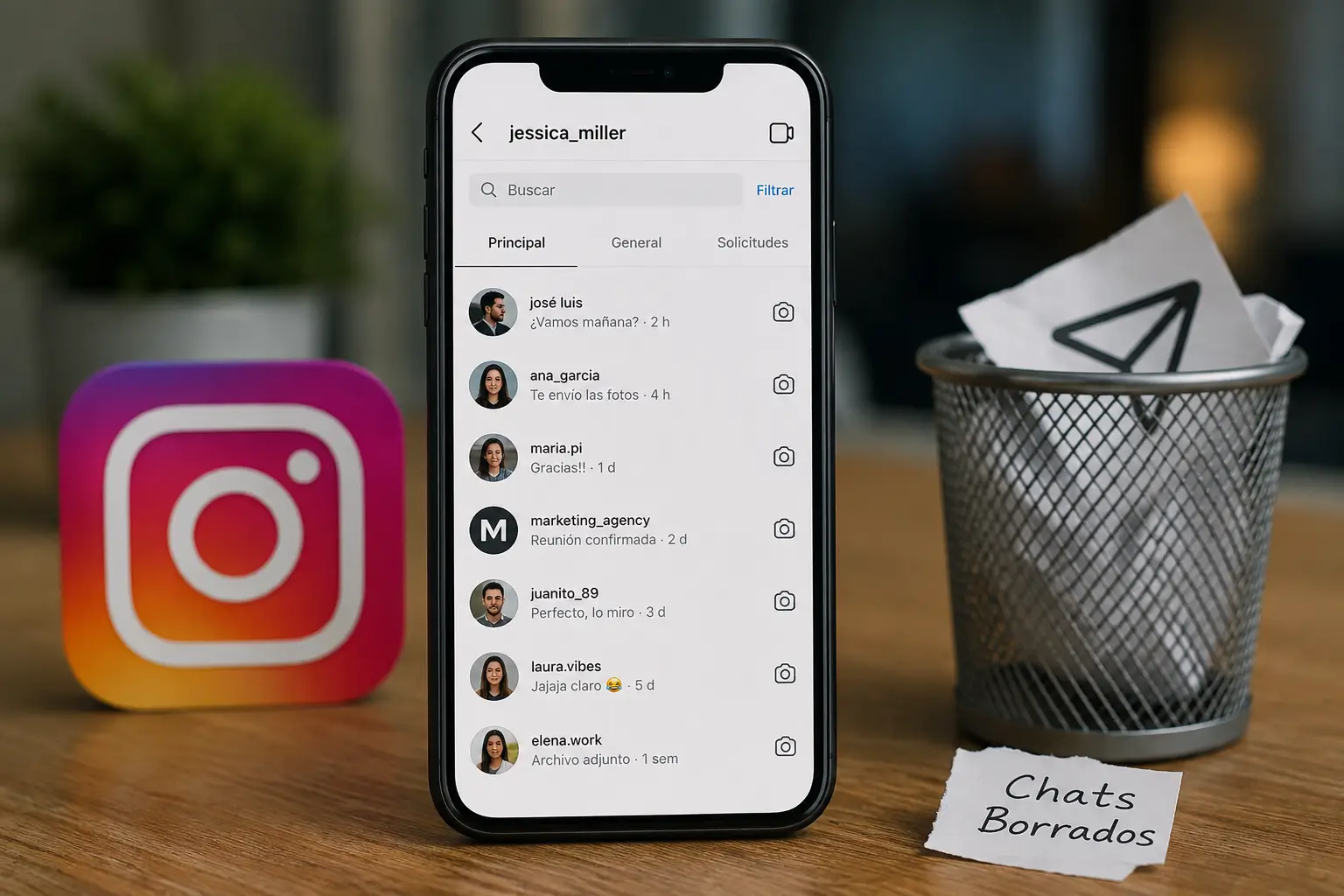 como recuperar conversaciones borradas de instagram