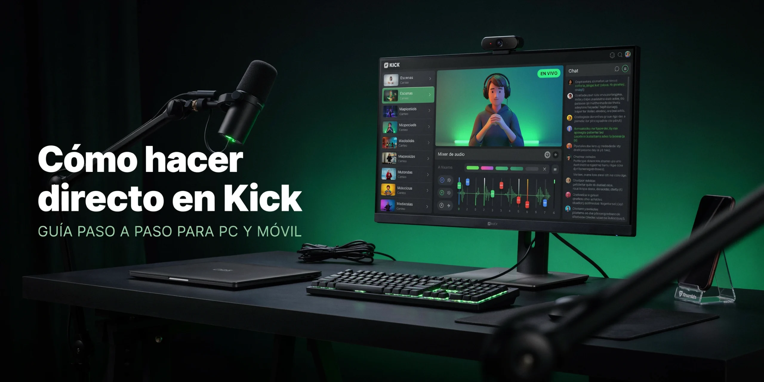 como hacer directo en kick scaled