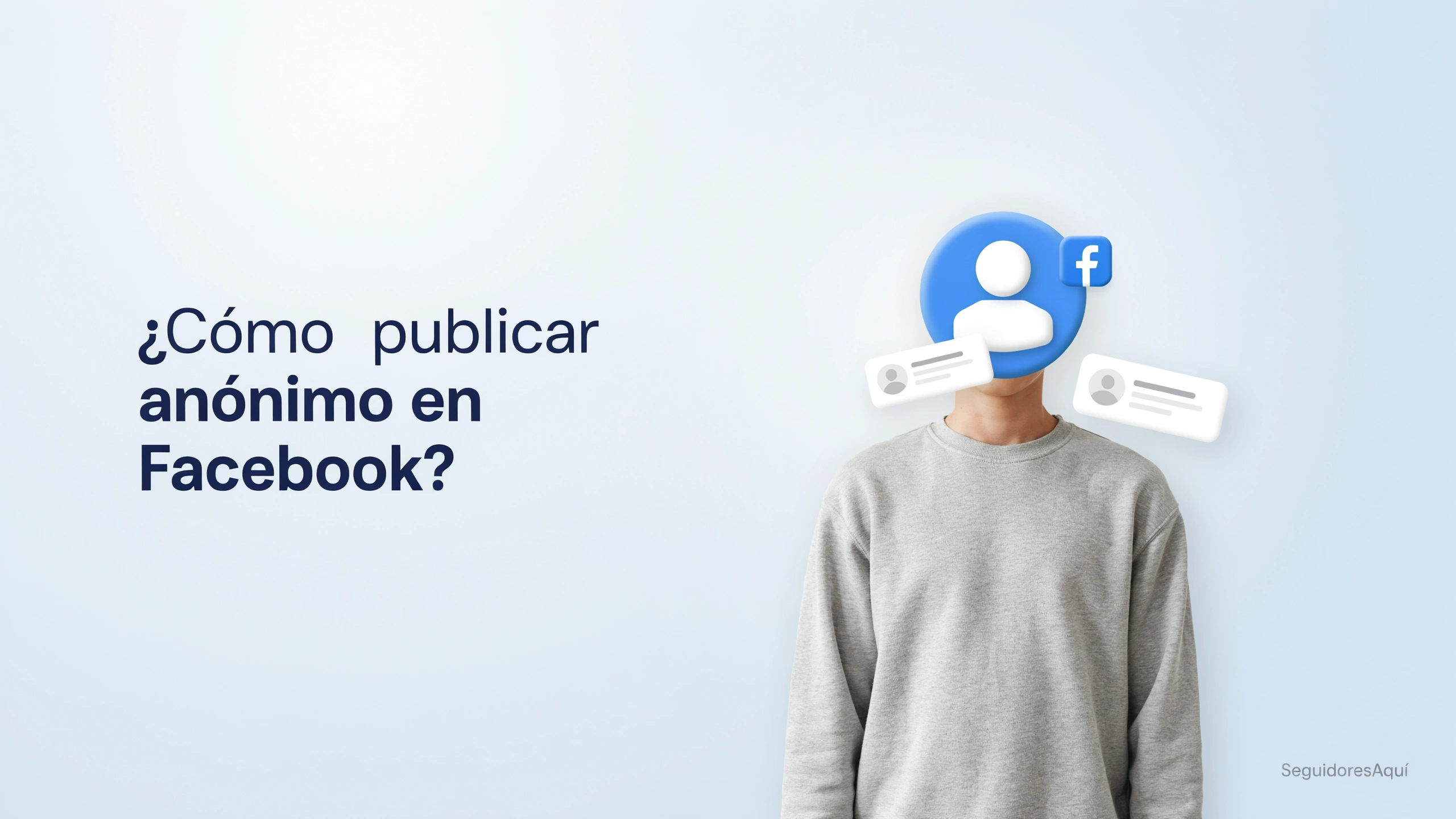 como publicar anonimo en facebook